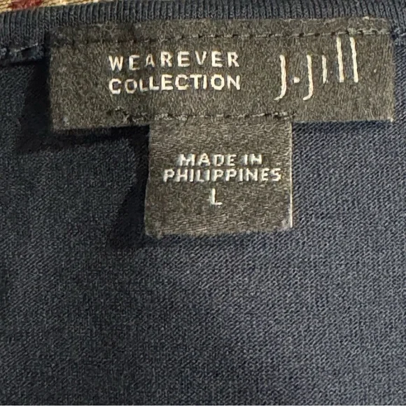 J. Jill Navy Blue Relaxed Tank 30” Tunic Top - Picture 4 of 5